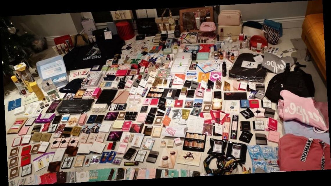 Freebie queen manages to blag £1.4k of designer goodies for free