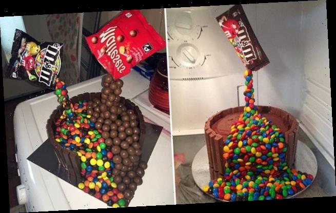 Home baker shares an incredible gravity defying birthday cake hack