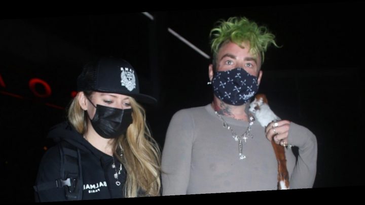 Avril Lavigne Meets Up with Mod Sun for Dinner in West Hollywood