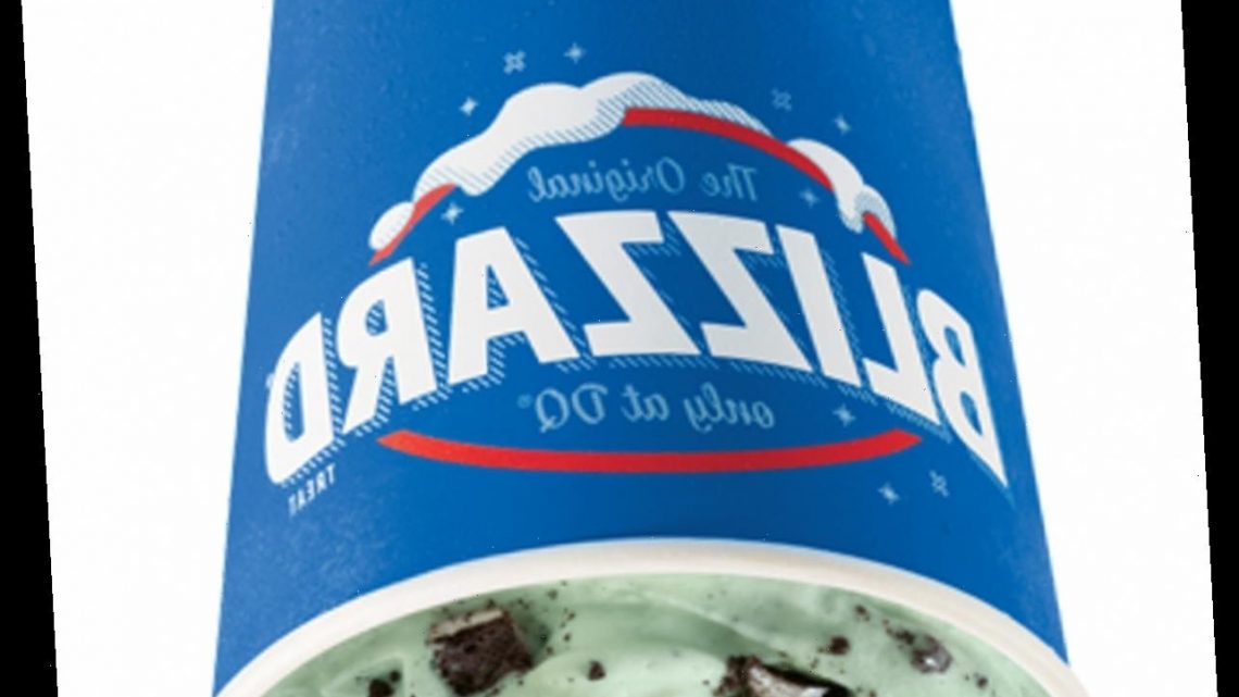 Dairy Queen’s St. Patrick’s Day 2021 Blizzard Is A Festive Mint & Oreo Combo