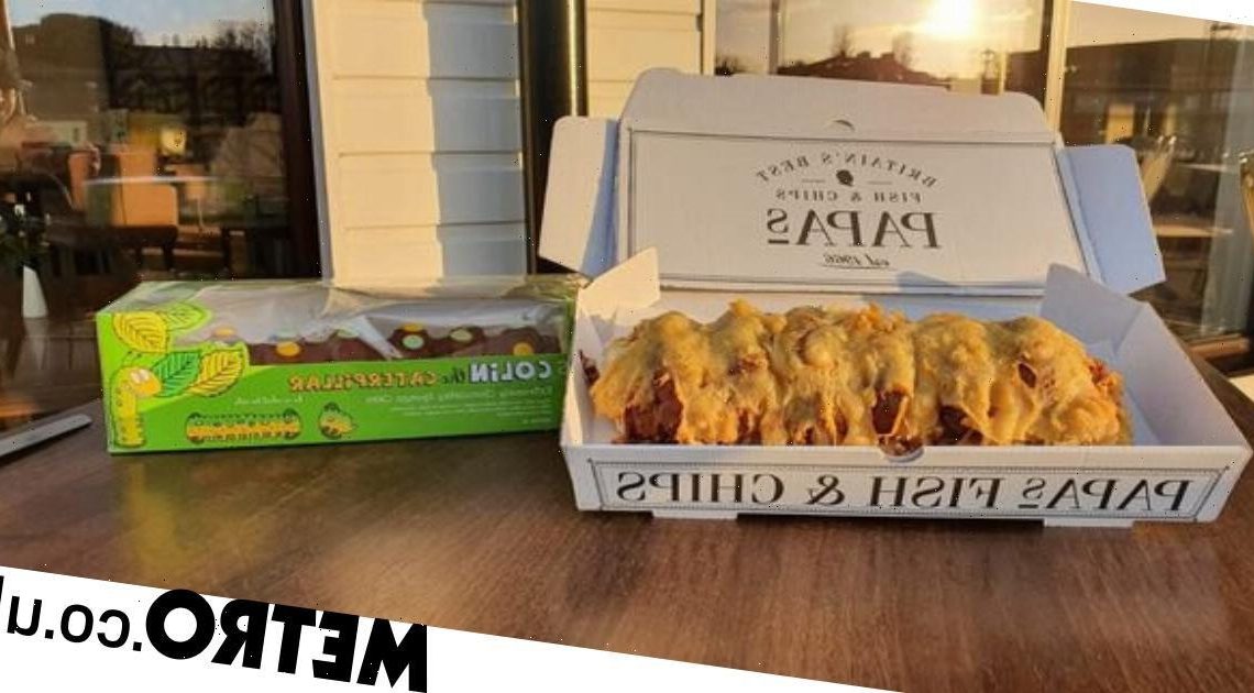 Chippy sells deep-fried Colin the Caterpillar cake