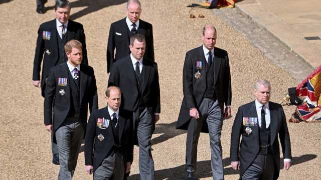 Prince Philip's Funeral: Who's Standing in Between Harry & William?