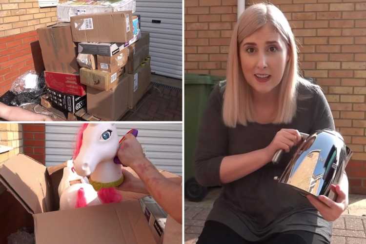 Thrifty mum bags £1,340 of Very goodies with epic returns pallet haul – including FOUR kettles & a unicorn ride-on