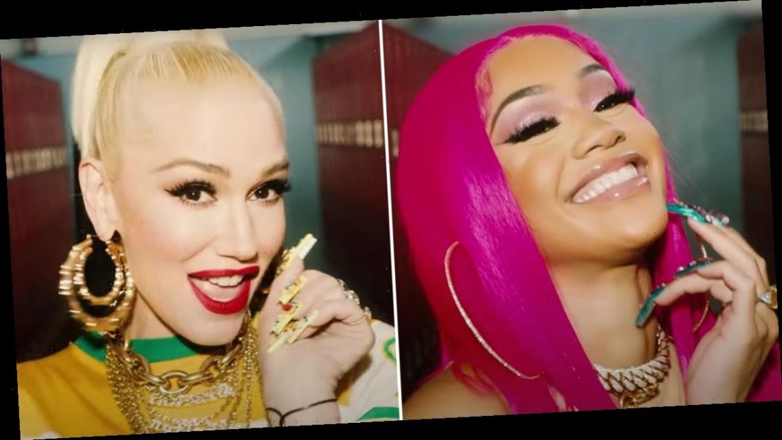 See Saweetie and Gwen Stefani's Blinged-Out "Slow Clap" Manicures (Sunglasses Required)