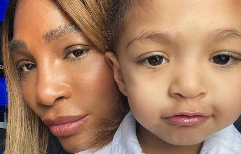 Serena Williams models matching swimsuits with daughter Olympia and her doll