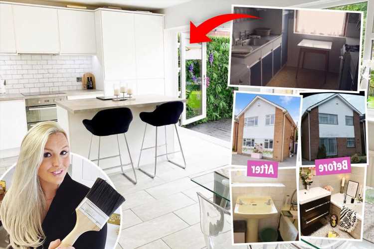 We made £160k by turning the worst house on the street into the best, we learnt DIY on YouTube & regrouted when pregnant