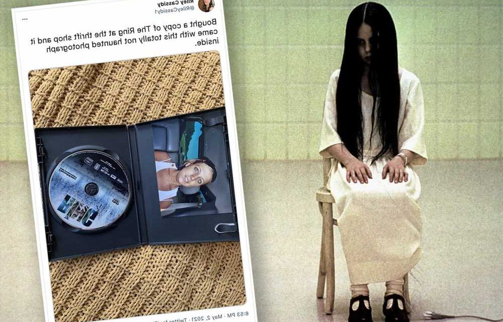 Woman terrified after finding ‘haunted’ photo in old copy of ‘The Ring’