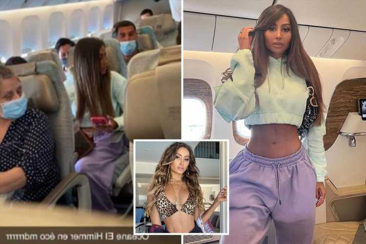 Instagram model caught ‘pretending to fly business class’ after posting a selfie minutes before fan spots her in economy