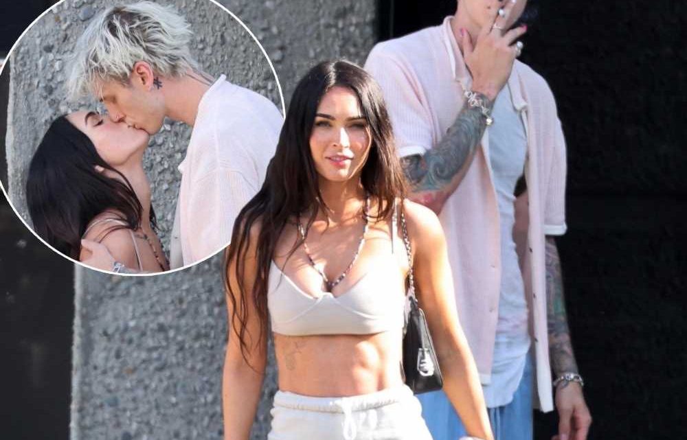 Machine Gun Kelly and Megan Fox can’t stop the PDA