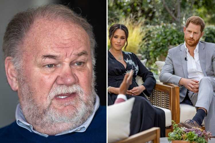 'Meghan's treating me like I'm worse than an axe murderer – I'd be a doting grandpa', says Thomas Markle in new chat