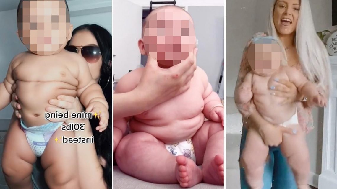 My 8-month old weighs TWO stone & my baby was born looking like a toddler – meet the mums with supersize babies