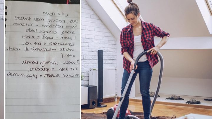 Woman roasted for ‘small’ list she expects her cleaner to do in an hour – including dusting & hoovering the WHOLE house