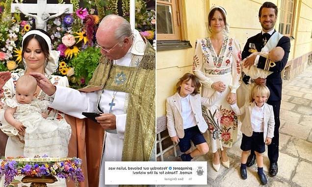 Prince Carl Philip shares snap after Prince Julian&apos;s christening