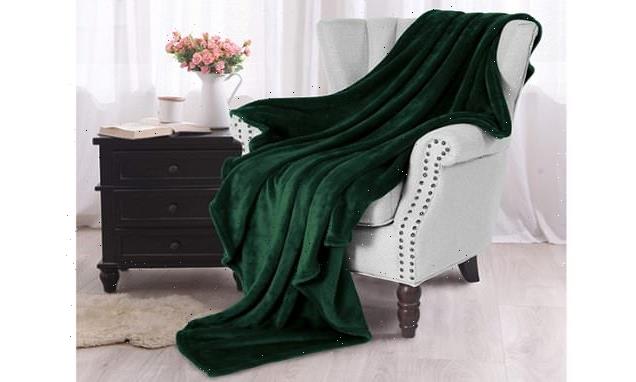 This super soft fleece throw will keep you cosy on cool summer nights