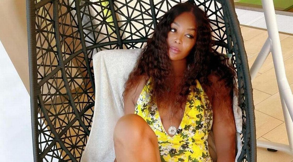 Naomi Campbell stuns in yellow swimsuit as she enjoys ‘self care’ months after welcoming daughter