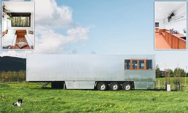 Former refrigerated truck trailers transformed into holiday rentals