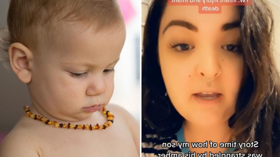 Mum issues devastating warning after son was almost strangled to death by teething necklace company insisted was 'safe'