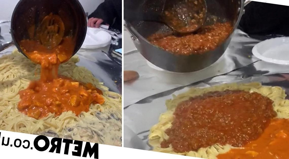 People are horrified by this woman's 'pasta grazing table'