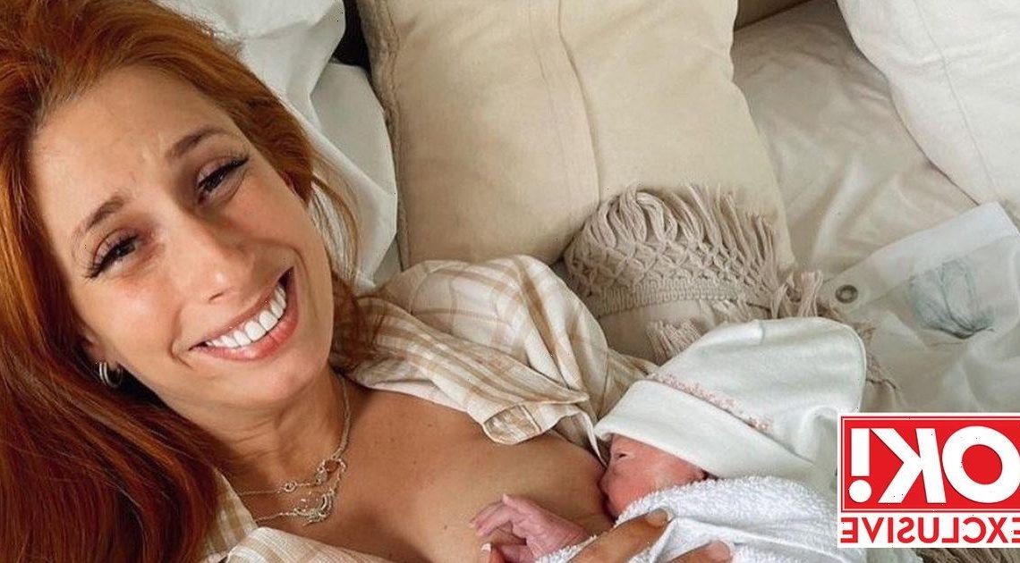 Stacey Solomon ‘traumatised’ by Rex’s birth but baby girl arrived to ‘pure joy’, doula says