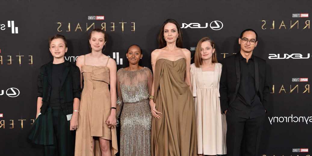 Zahara Jolie-Pitt Stuns in Angelina Jolie's 2014 Oscars Dress at 'Eternals' Premiere