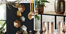 Add a lustrous feel to your home with these mixed metal homeware buys