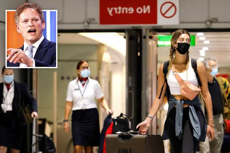 Grant Shapps hints ALL travel tests could soon be ditched in boost for holidays
