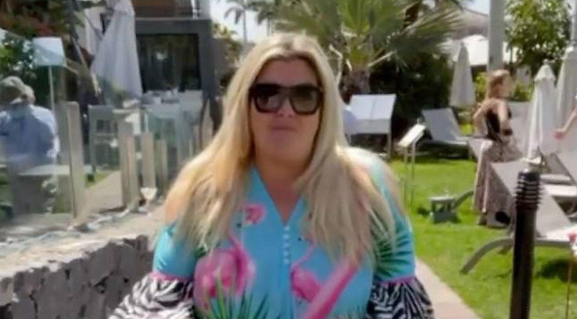 Gemma Collins loves pushing ‘stepson’s’ buggy on first family holiday: ‘It’s the best accessory’