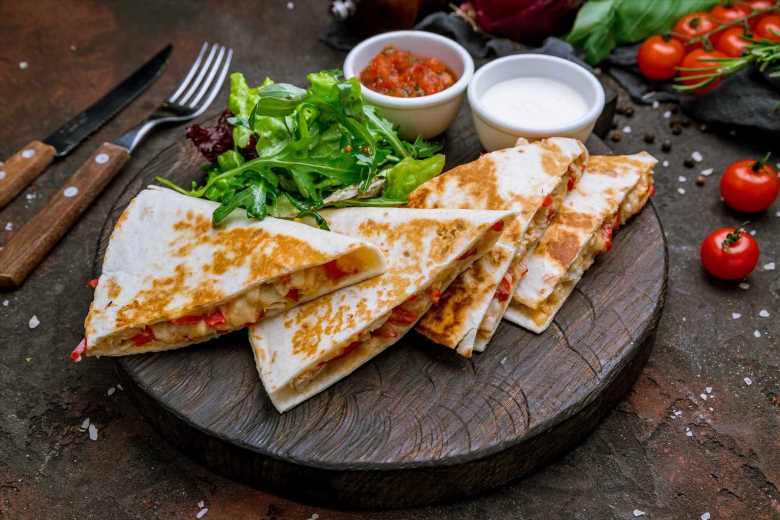 Treat the family to a fakeaway with Batch Lady's chicken quesadilla recipe