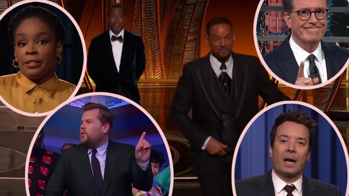 Watch How Late Night Hosts Covered The Will Smith Oscars Slap!