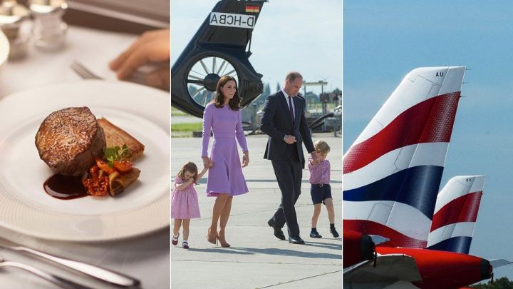 What do royals eat when they fly first class? See the £10,000 menu on British Airways flights