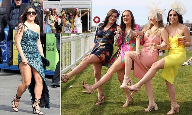 Competing for style prize at Scottish Grand National Ladies Day