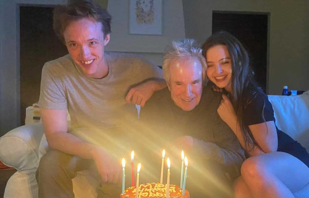Legendary actor Warren Beatty celebrates 85th birthday with his kids