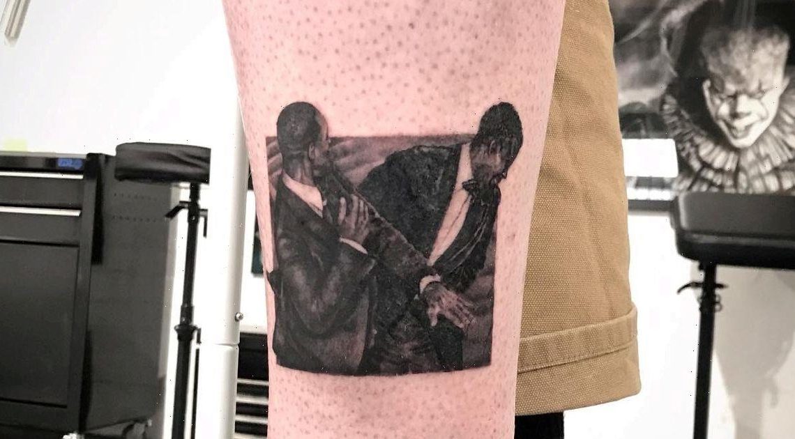 Tattoo artist inks Will Smith slapping Chris Rock at Oscars on customer’s leg
