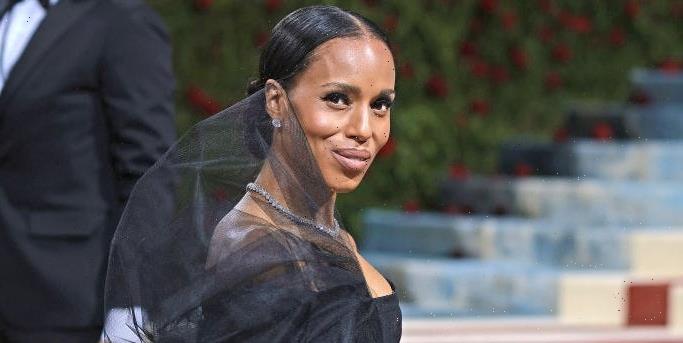 Kerry Washington, 45, Flashes Flawlessly Sculpted Legs In A High-Slit Sheer Dress At The 2022 Met Gala