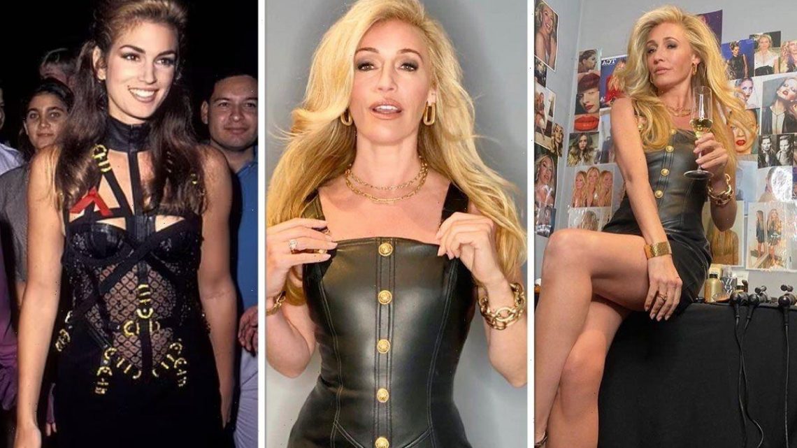 Cat Deeley, 45, looks ageless in daring bondage-style minidress inspired by Cindy Crawford