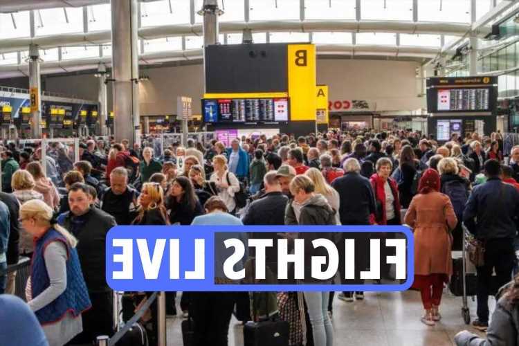 Flight delays today LIVE: EasyJet cancels 60 more flights & TUI ruins Brits' holidays as airport travel chaos continues | The Sun