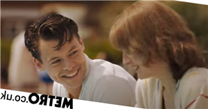 Harry Styles shares steamy kiss with wife and lover in My Policeman trailer