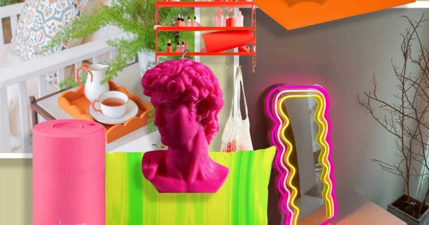 9 neon homeware buys that will give your home a dose of dopamine decor