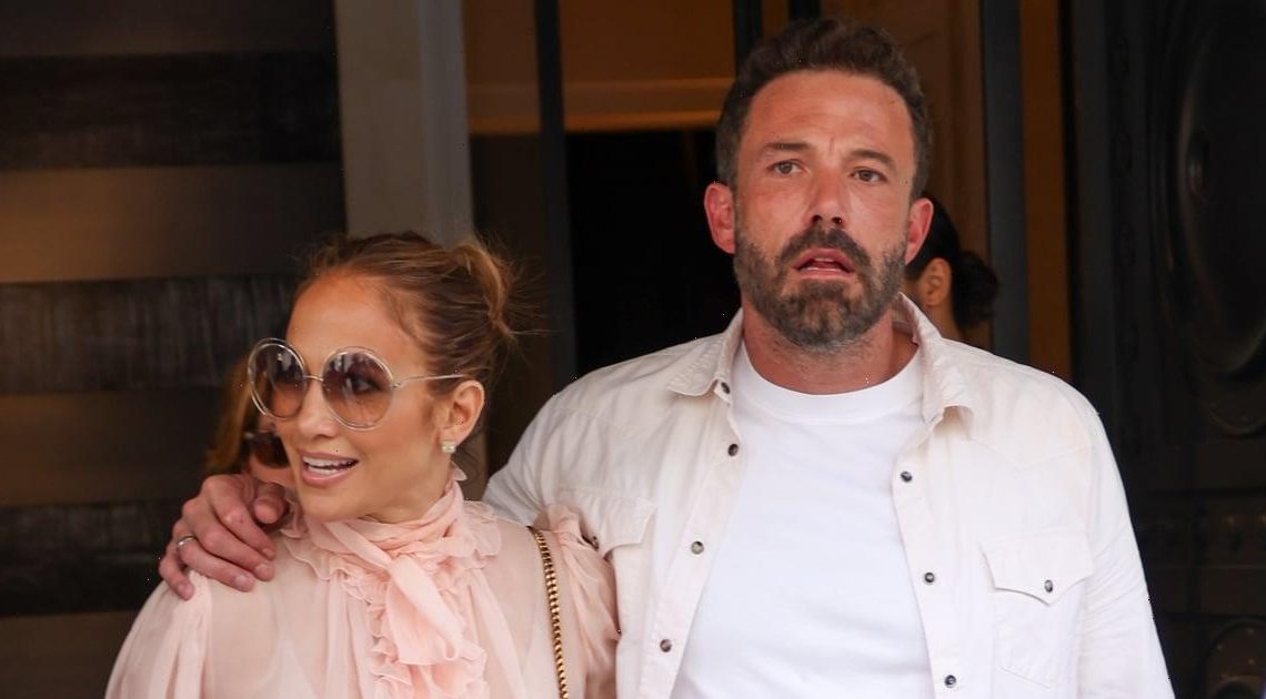 J Lo Honeymoons With Ben Affleck in a Sheer Blouse and Low-Rise Jeans