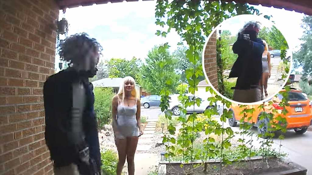 Terrifying Ring Camera Video Shows Wigged Duo Pull Gun on Couple They Followed Home from Walk