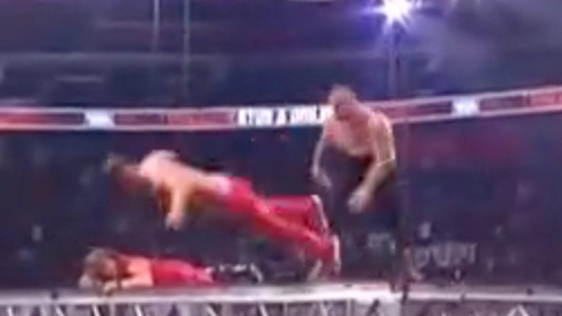 AEW Star Eddie Kingston Throws Sammy Guevara Off Top Of Cage In Insane Match
