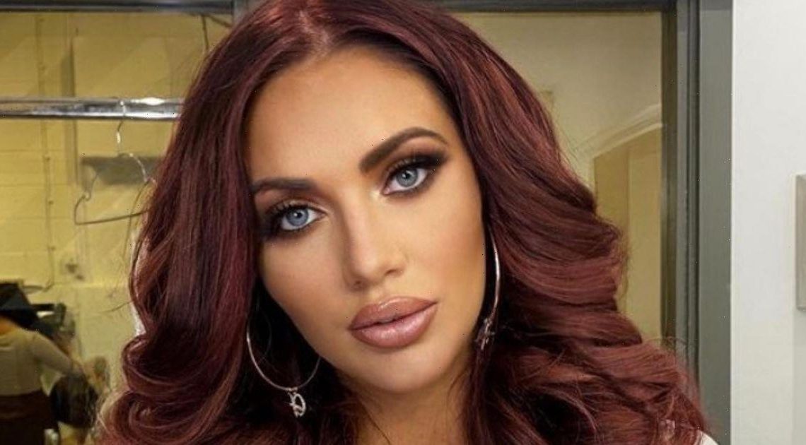 Amy Childs looks different with black hair in throwback snap