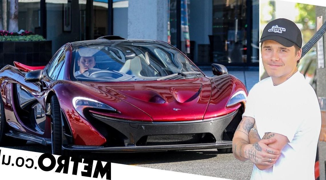 Brooklyn Beckham takes super car out in Malibu after awkward TikTok