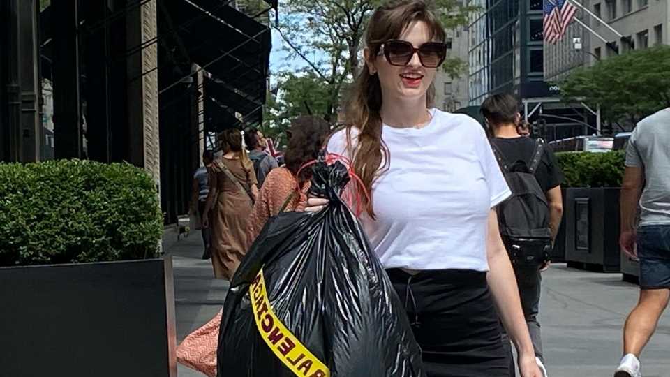 I recreated Kim Kardashian’s $1,700 Balenciaga 'garbage bag’ for $1.65 and people laughed at me on the street | The Sun