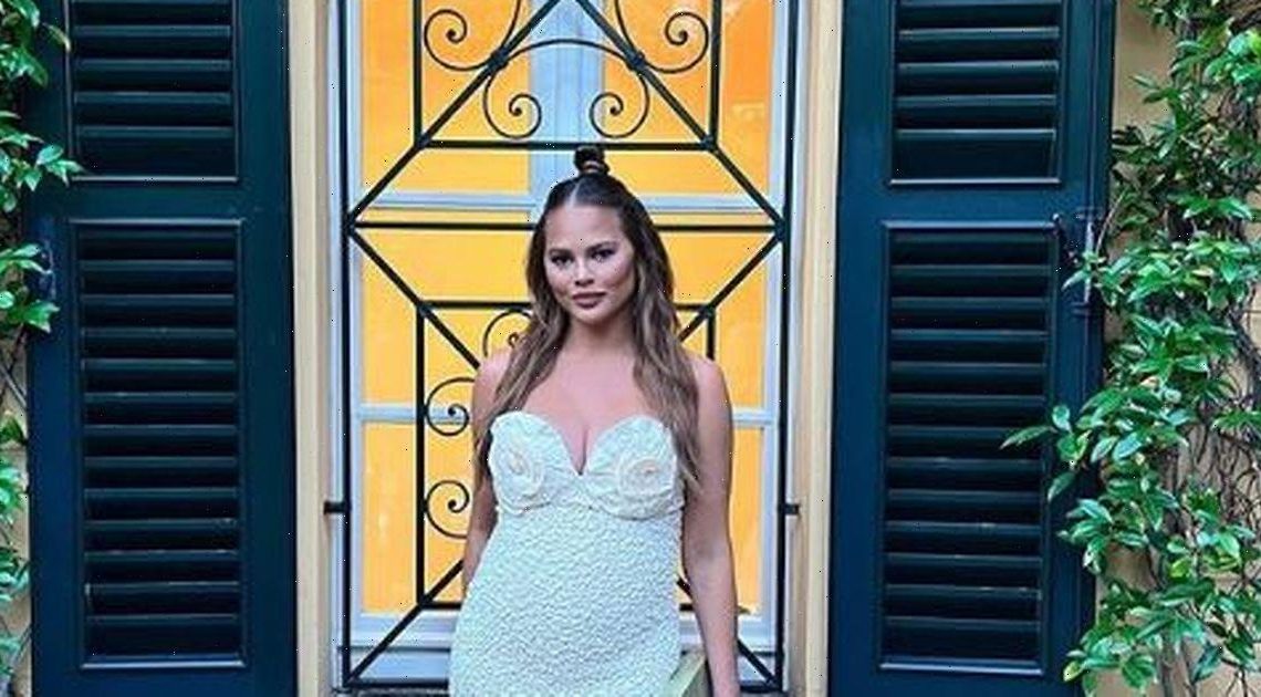 Pregnant Chrissy Teigen continues Italy getaway and flaunts growing bump in stylish looks