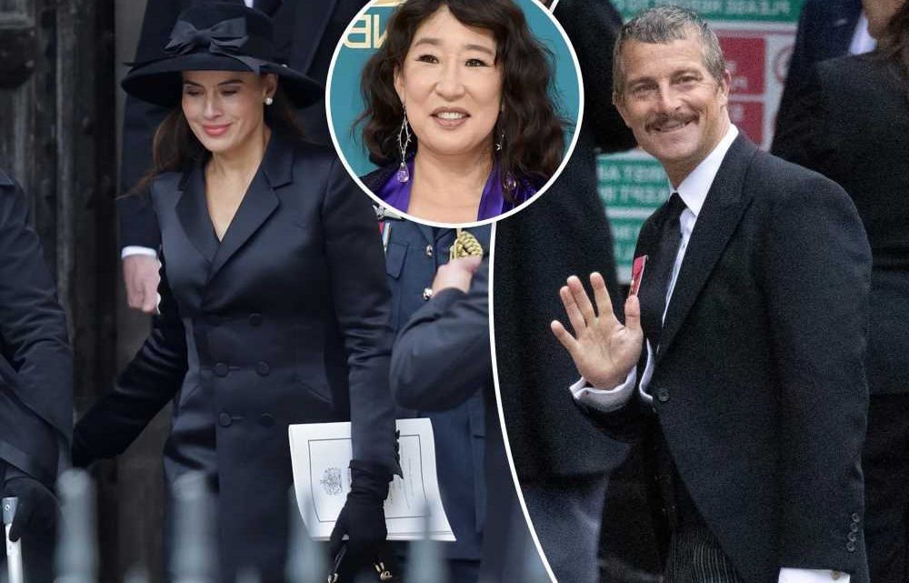 Bear Grylls, Sandra Oh and more celebs attend Queen Elizabeth II’s funeral