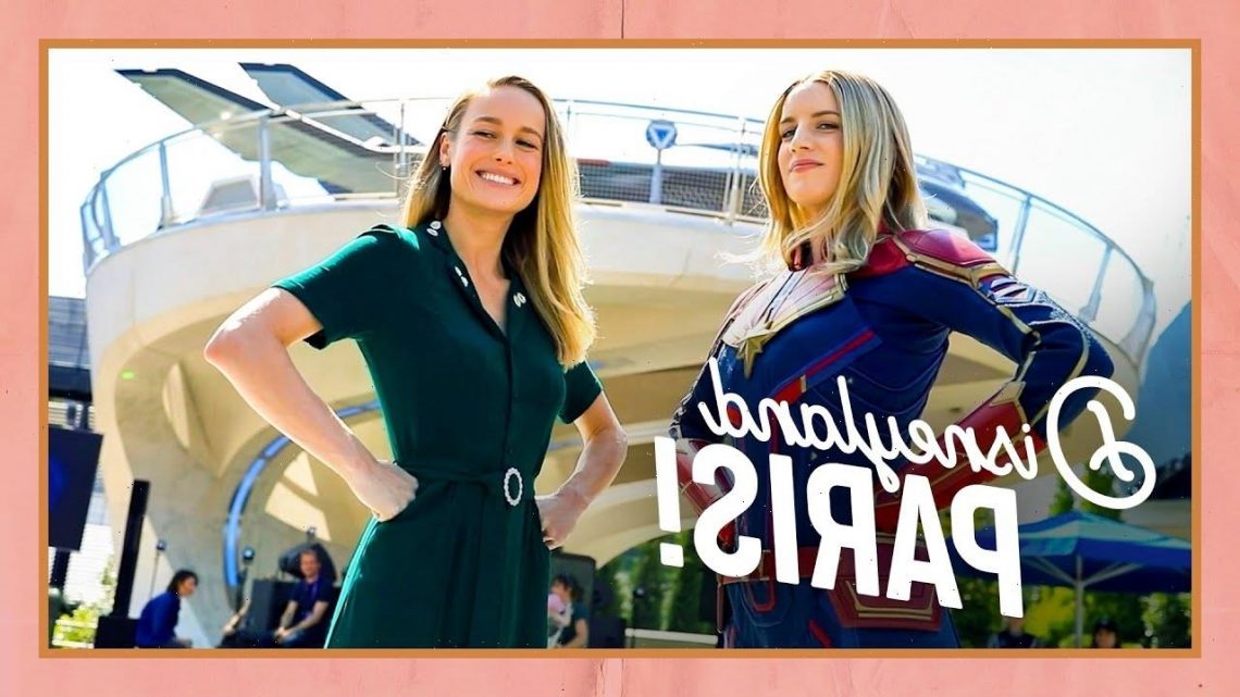Brie Larson was so thrilled about the Captain Marvel ride at Disneyland Paris