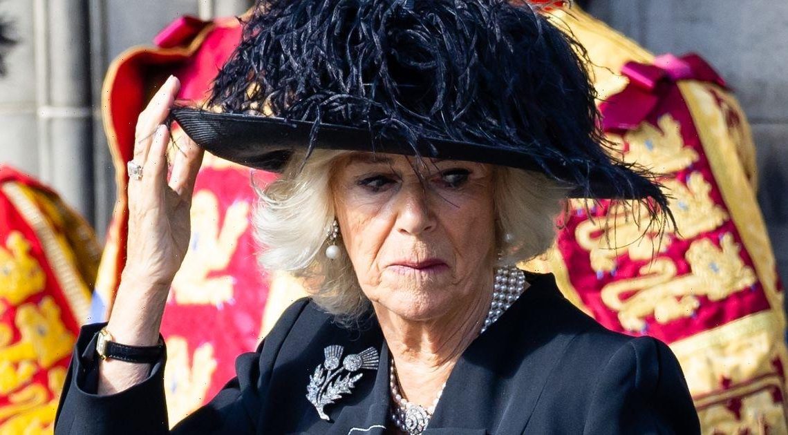 Queen Consort Camilla praised for reaction after slipping while exiting cathedral