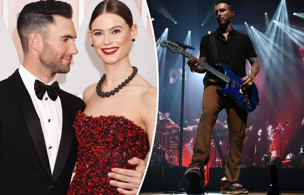Behati Prinsloo supports Adam Levine at first show since cheating scandal