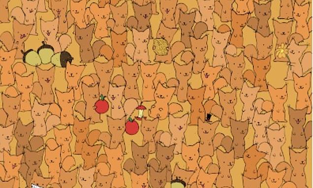 Can YOU find the hidden mouse among the squirrels?